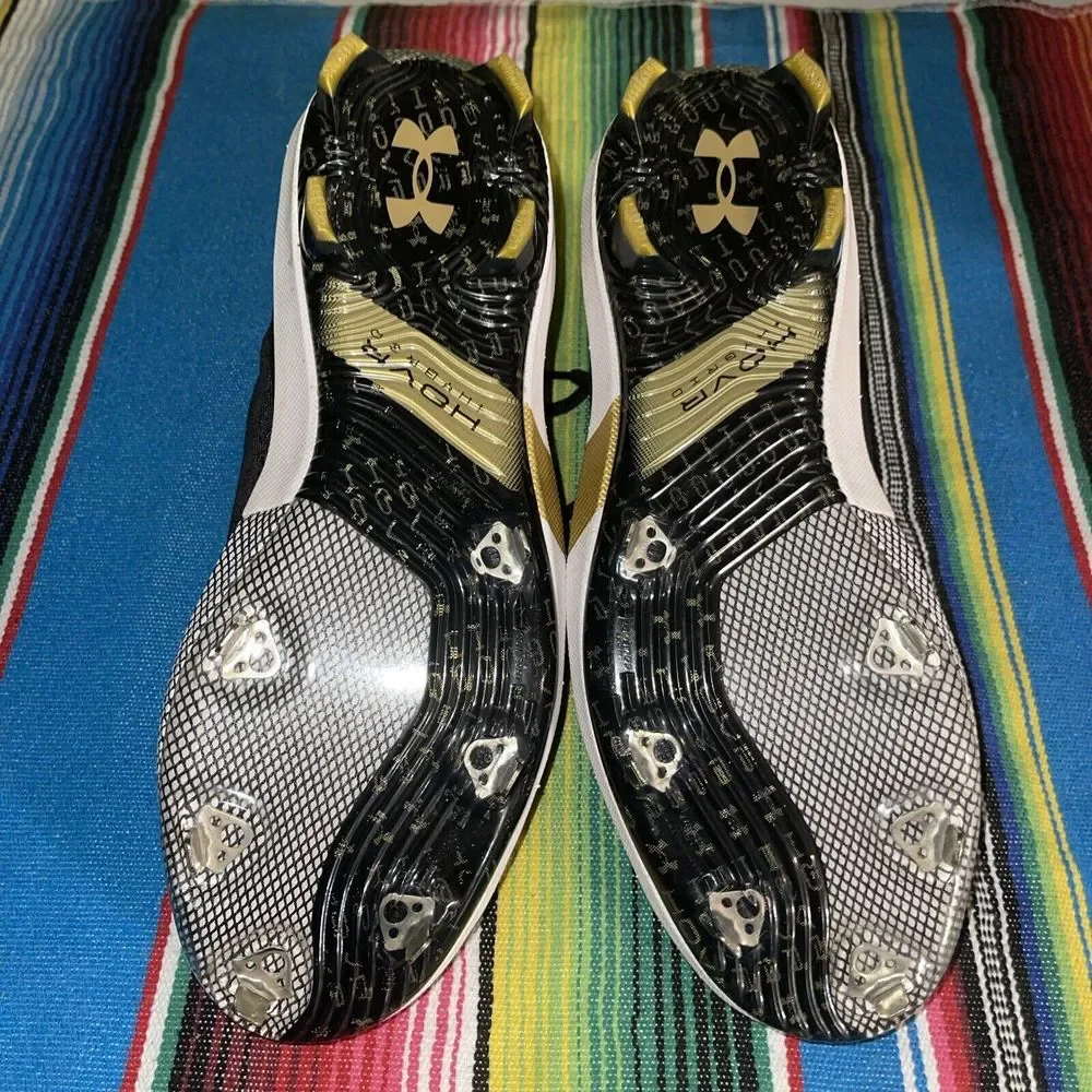 Under Armour Cleats Men 13 Harper 6  3024315-001 HOVR‎ Hygrid Metal Excellent